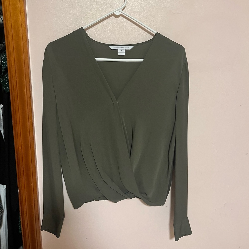 DVF silk blouse